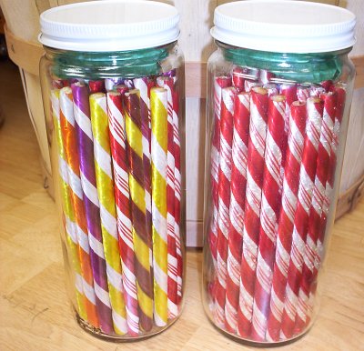 Old Fashioned Stick Candy in Jars